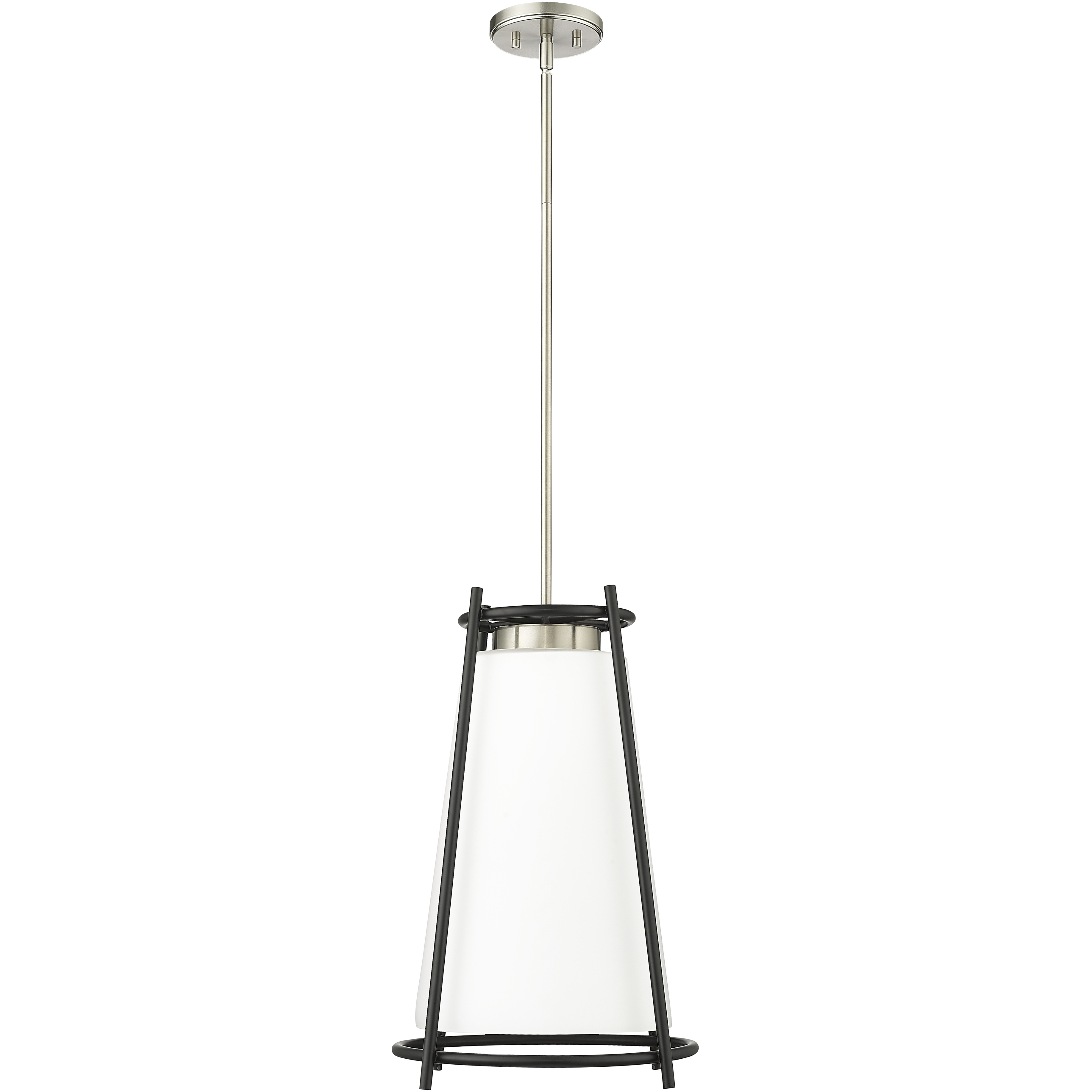 Milroe 1 Light 14 inch Brushed Nickel Indoor Pendant Ceiling Light
